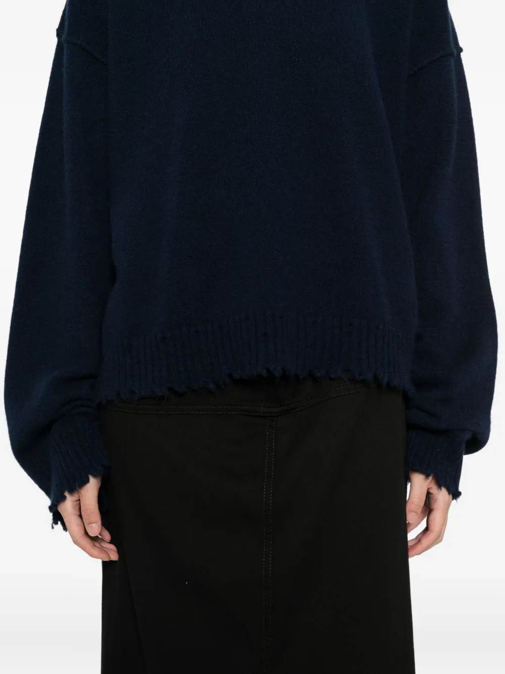 Uma Wang Kasjmier trui Blauw