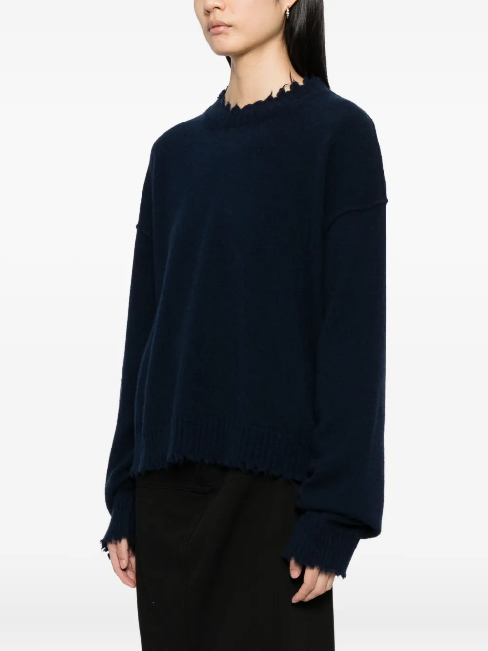 Uma Wang Kasjmier trui Blauw