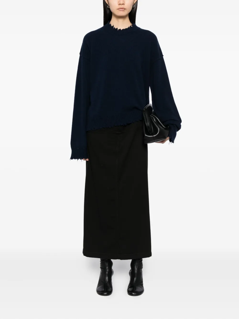 Uma Wang Kasjmier trui Blauw