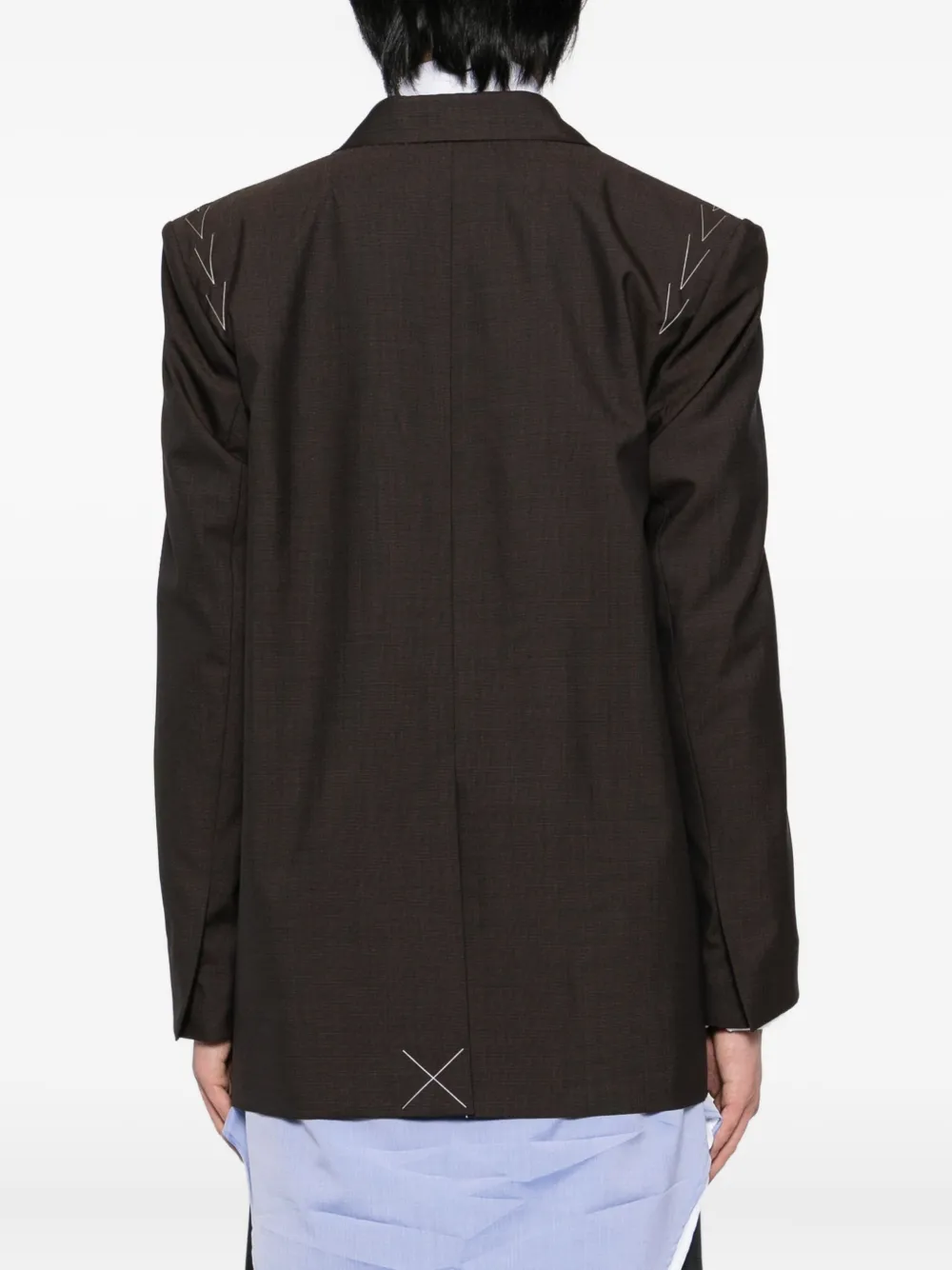 Sonia Carrasco Wool Blazer In Brown