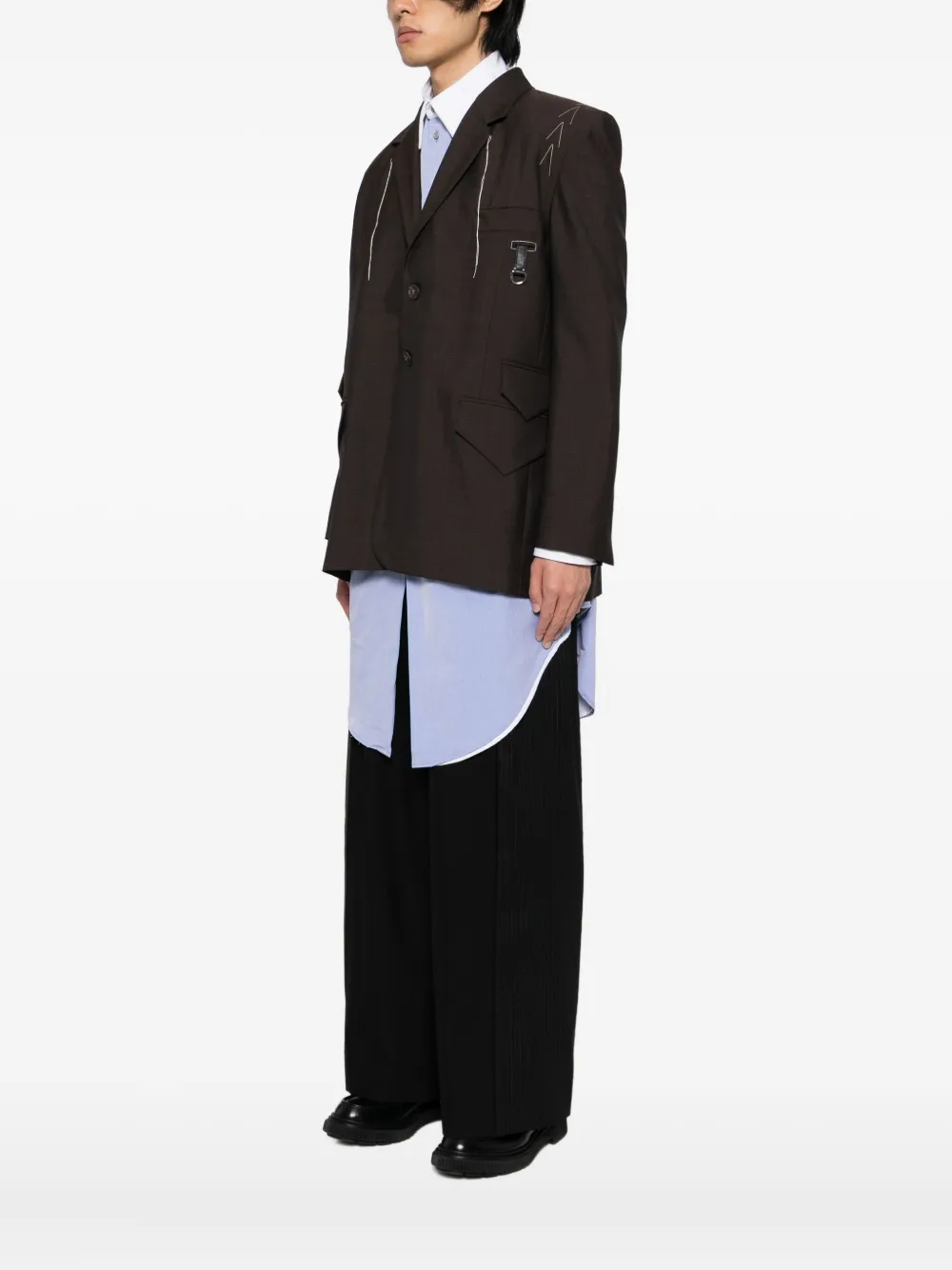 SONIA CARRASCO Wollen blazer Bruin