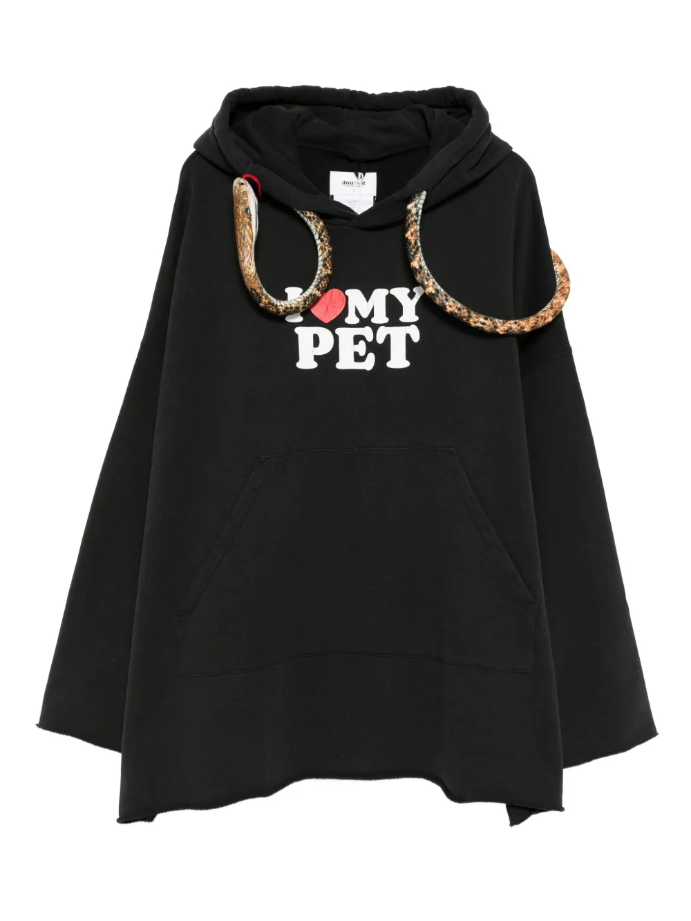 Doublet I Love My Pet hoodie | Black | Image 1