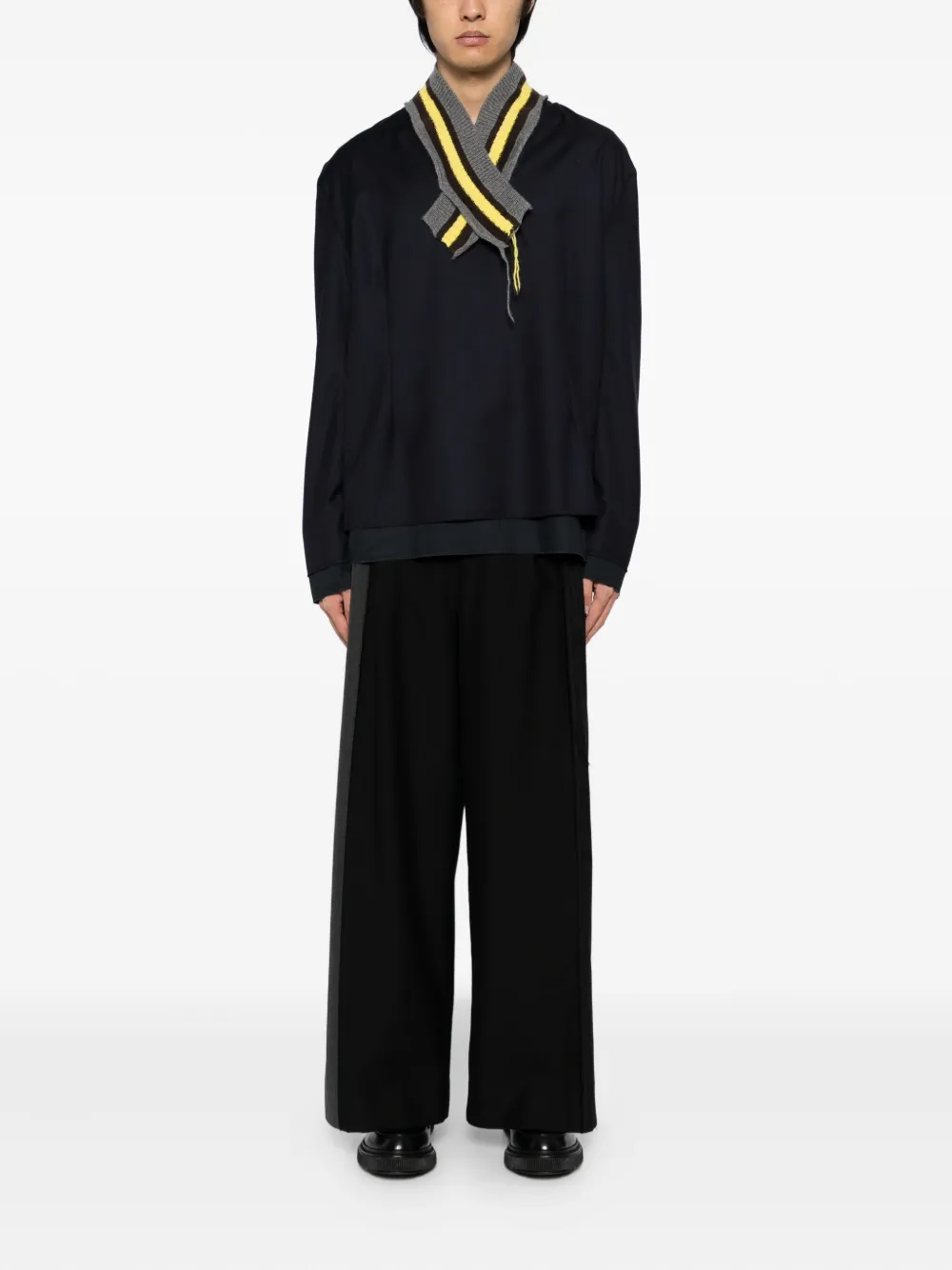 Sonia Carrasco Wool Top In Black