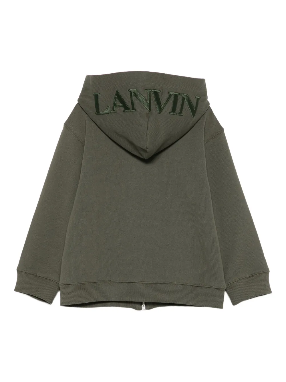 Lanvin Enfant Hoodie met rits Groen