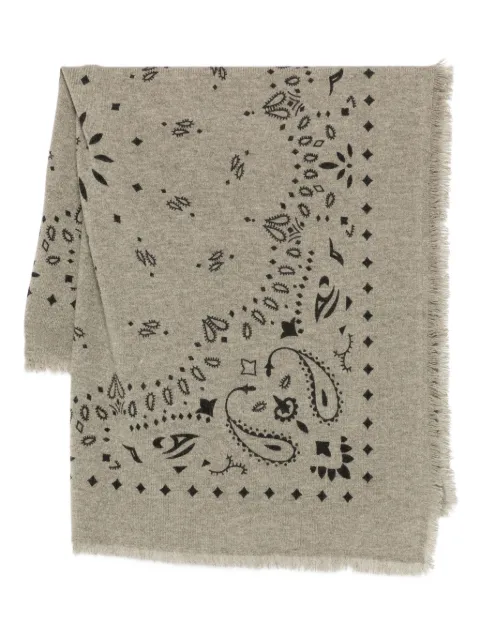kujten Cachecol de cashmere com padronagem paisley