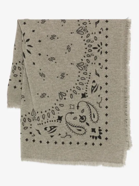 kujten paisley-pattern cashmere scarf