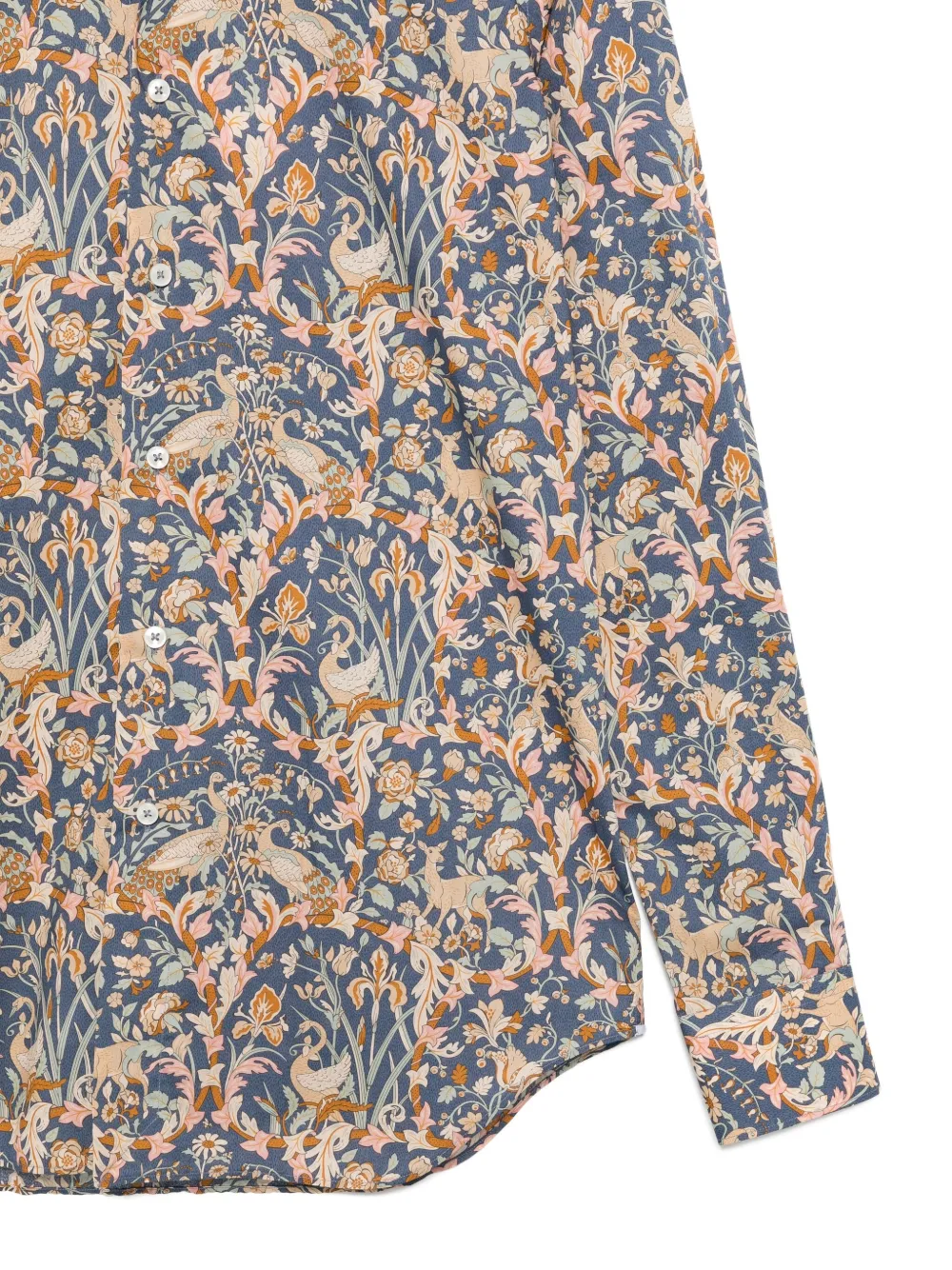 Xacus Floral-print Cotton Shirt In Multi