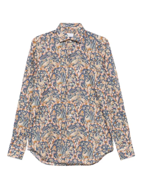 Xacus floral-print cotton shirt