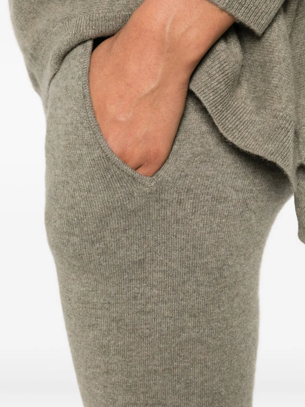 Kujten Drawstring Pocket Track Pants In Gray