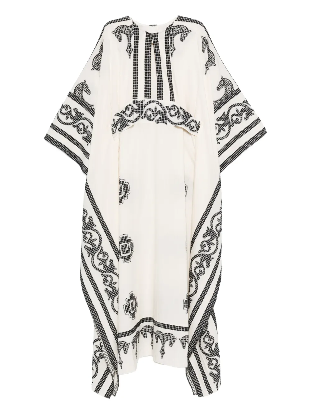 Johanna Ortiz Boating tie-waist dress - Toni neutri