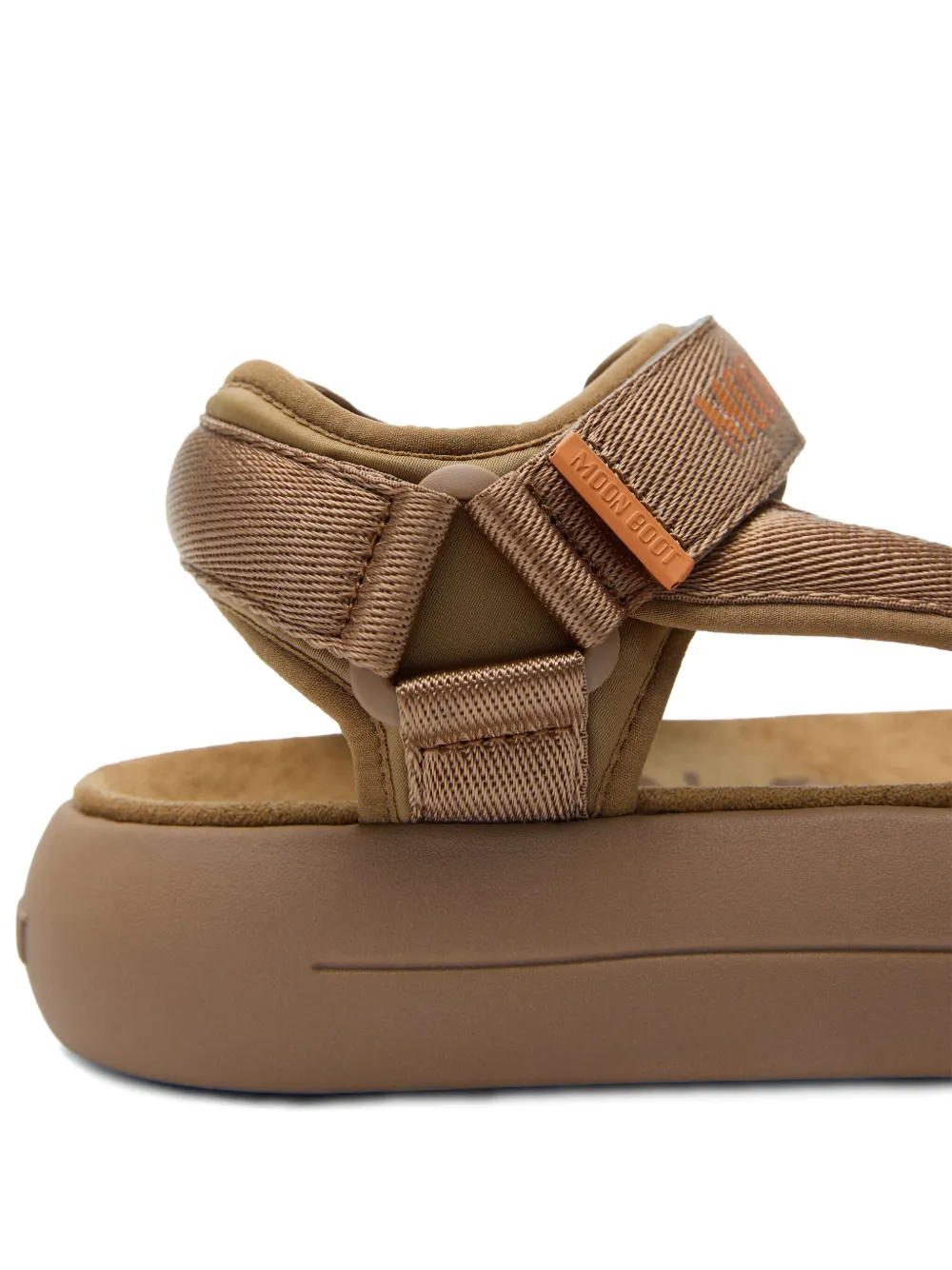 Moon Boot Sandalen met plateauzool en bandje Bruin