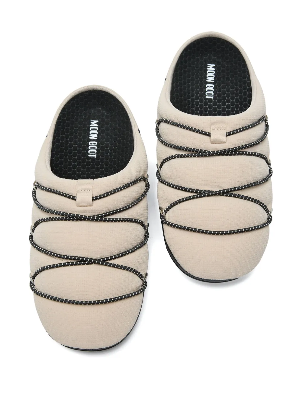 Moon Boot Gewatteerde slippers Beige