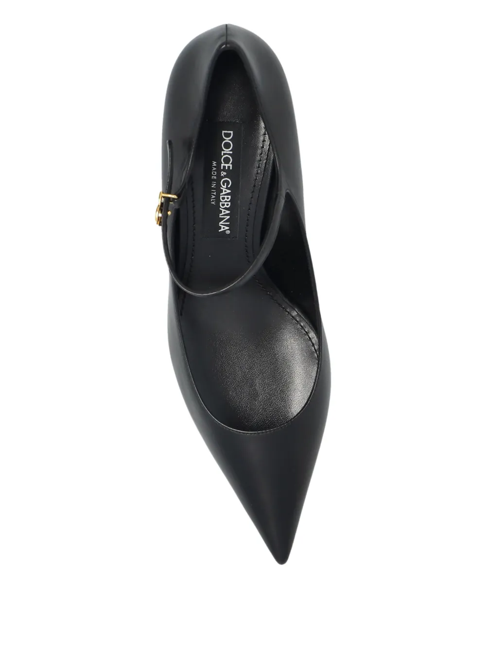 Dolce & Gabbana Ankle-strap Pointed-toe Pumps In Black