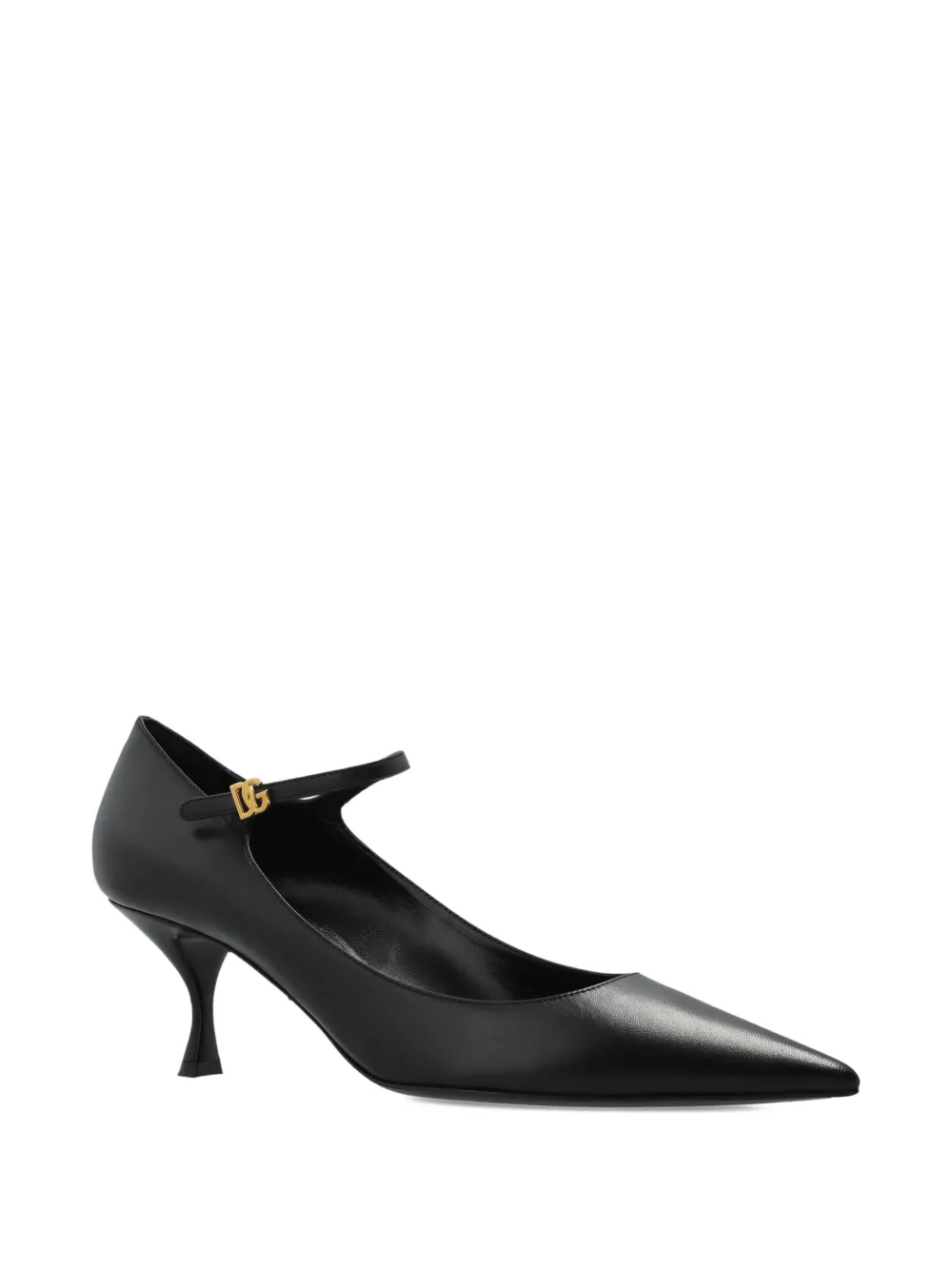 Dolce & Gabbana Ankle-strap Pointed-toe Pumps In Black