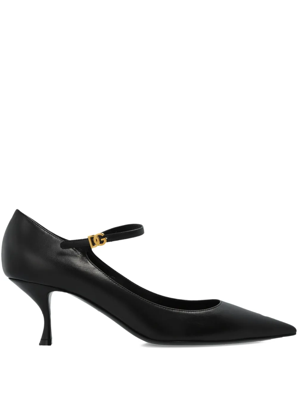 Dolce & Gabbana Ankle-strap Pointed-toe Pumps In Black