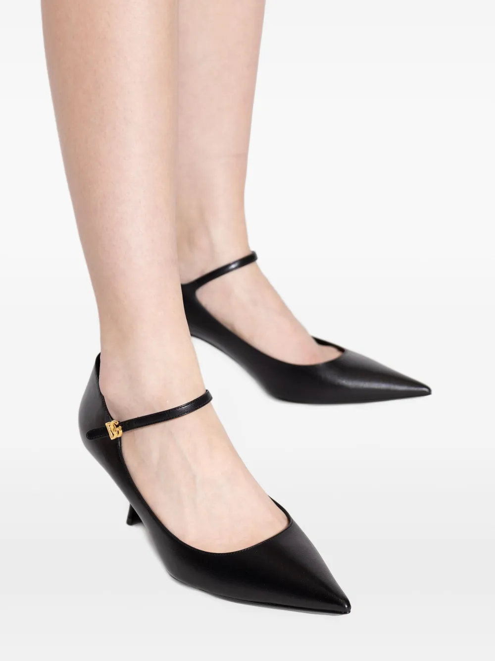 Dolce & Gabbana ankle-strap pointed-toe pumps Black