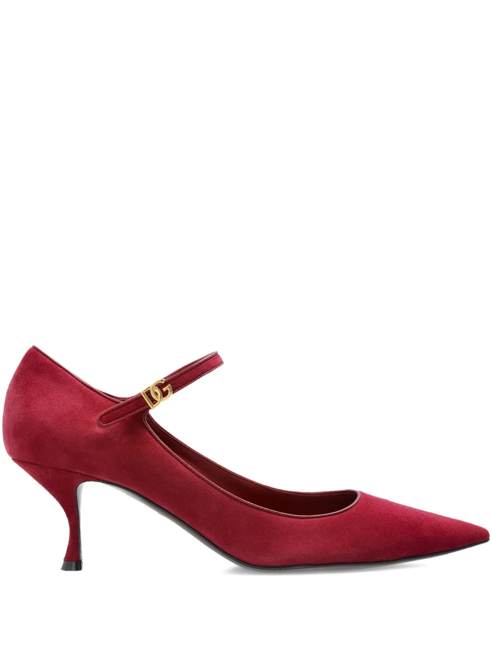 Dolce & Gabbana 60mm Pointed-toe Ankle-strap Pumps In Red