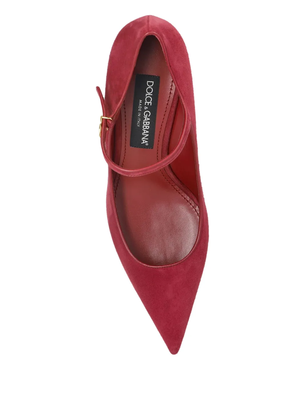 Dolce & Gabbana 60mm Pointed-toe Ankle-strap Pumps In Red