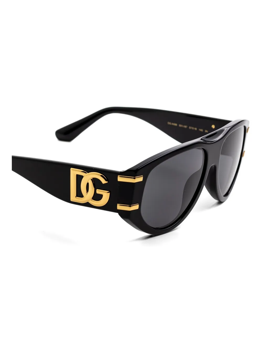 Dolce & Gabbana Eyewear Zonnebril met logodetail Zwart