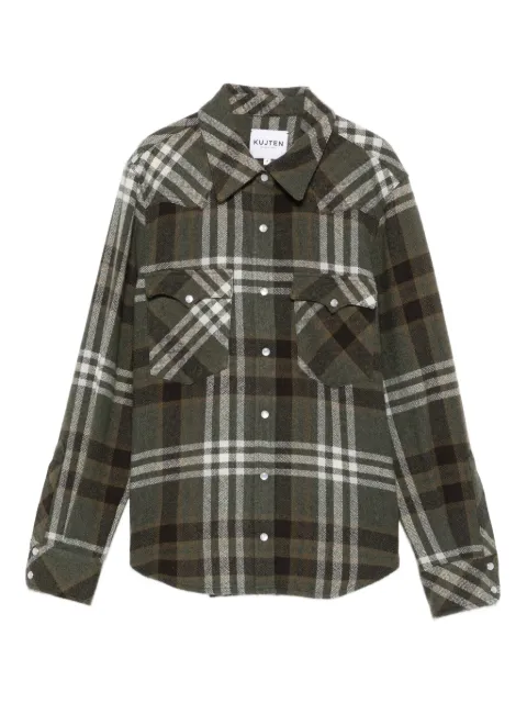 kujten checked cashmere shirt