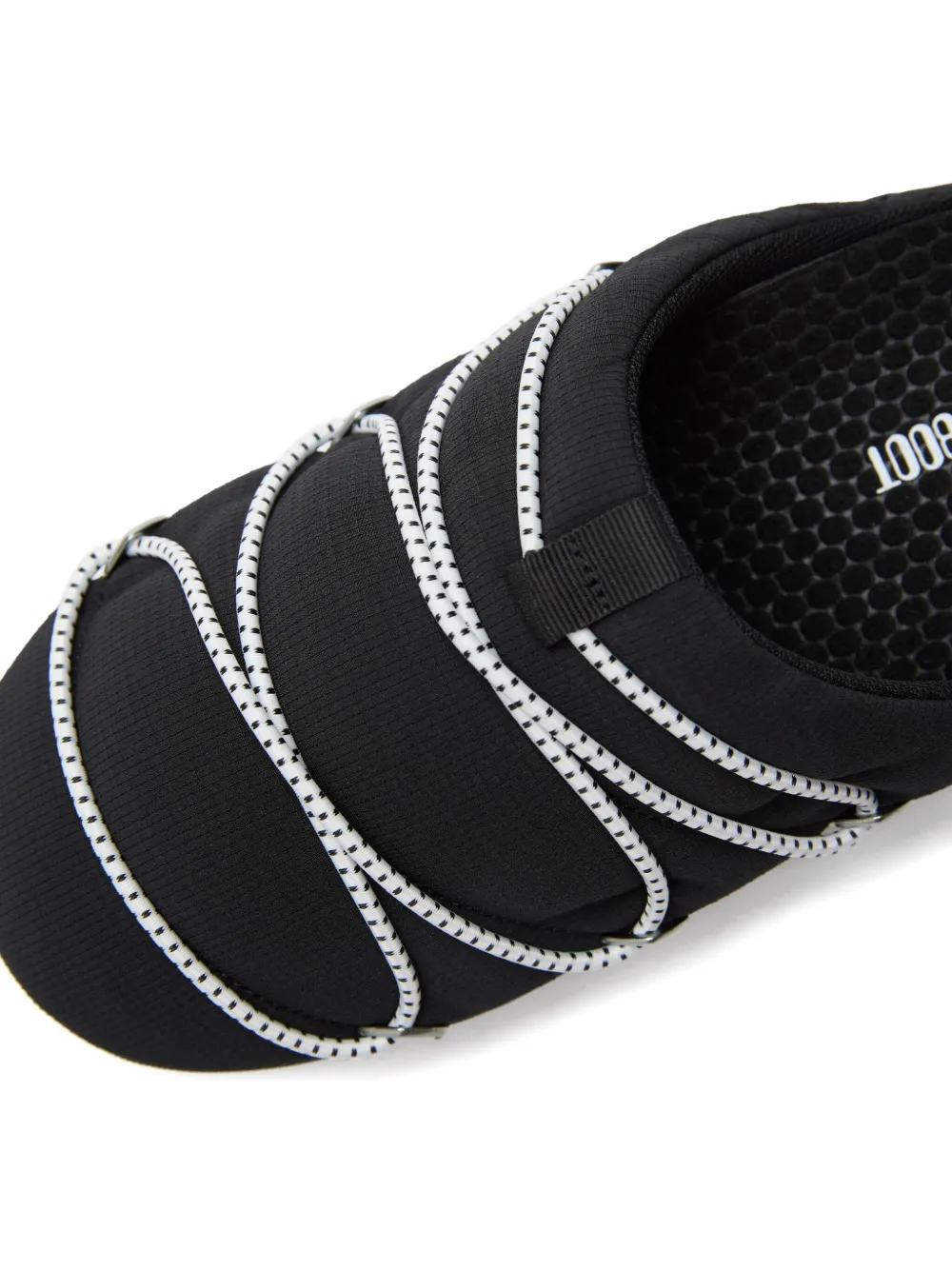 Moon Boot Slippers verfraaid met logo Zwart