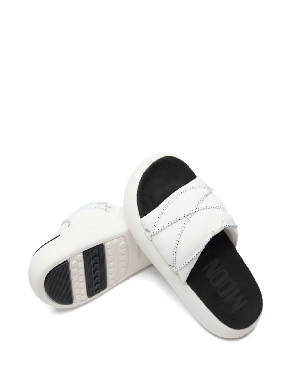 Moon Boot Icon sandalen met plateauzool en touwdetail Wit