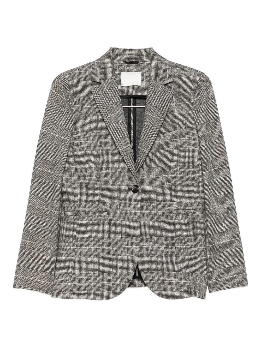 Circolo 1901 checked jacket Zwart