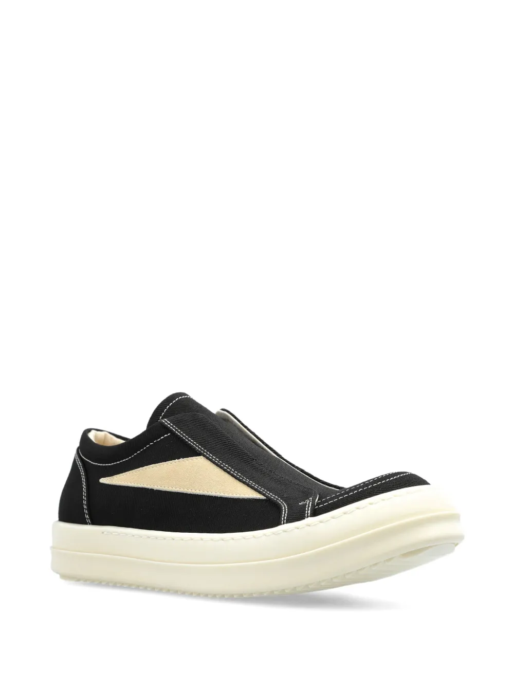 Rick Owens Drkshdw Slip-on-sneakers Mit Kontrasteinsätzen In Black
