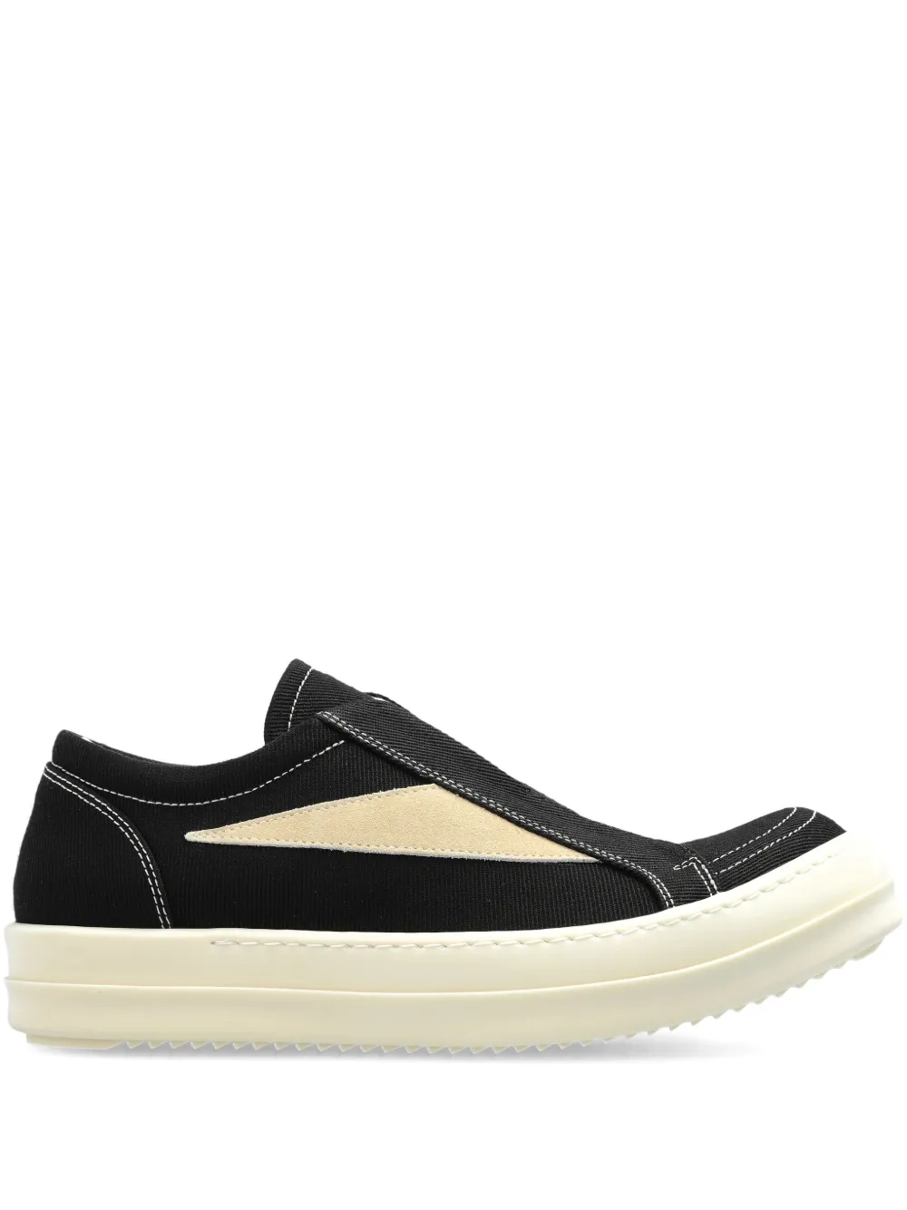 Rick Owens Drkshdw Slip-on-sneakers Mit Kontrasteinsätzen In Black