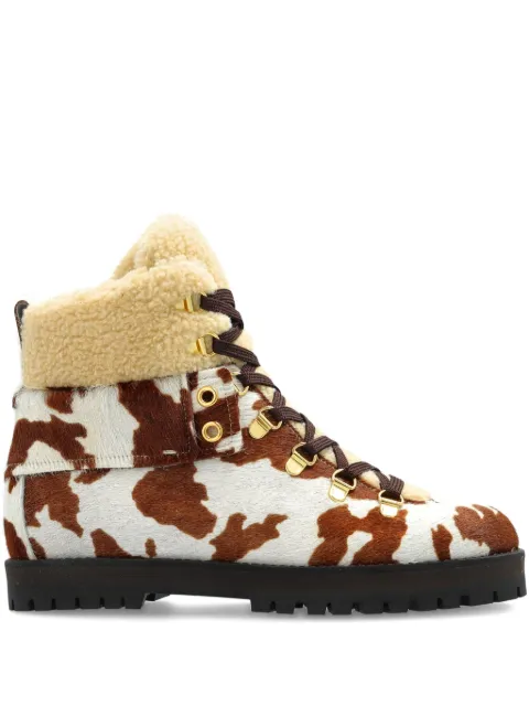 Odissì Heidi cow-printed hiking boots