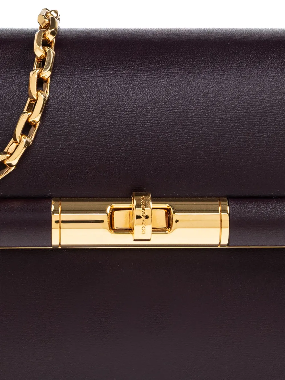 Dolce & Gabbana Mini Marlene City Chain-strap Clasp-fastening Bag In Black