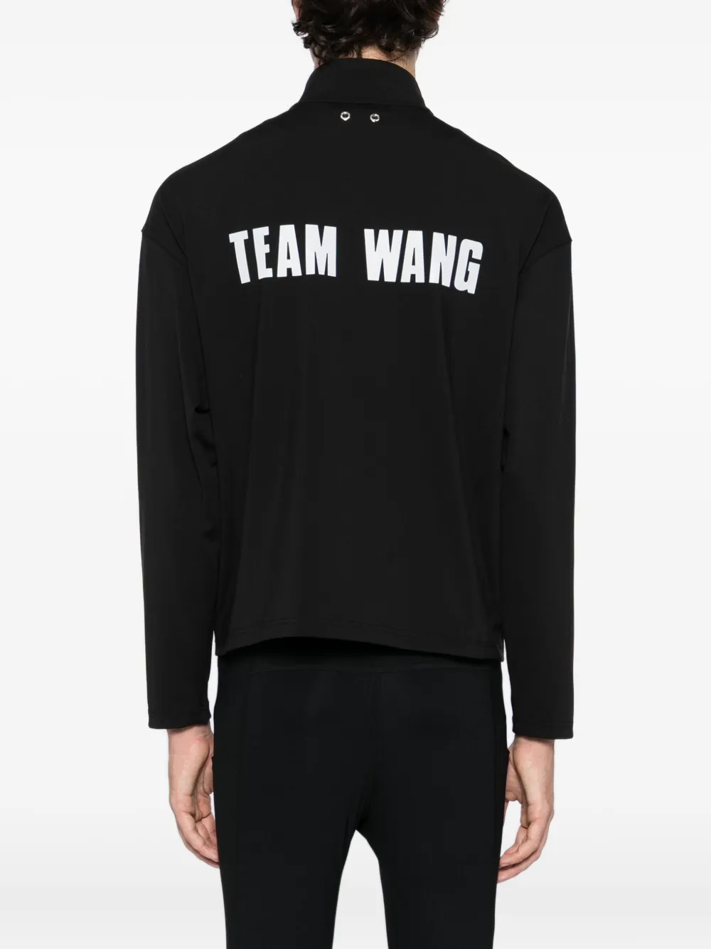 Team Wang Design Logo-printed Track Performance Jacket In Animal Print
