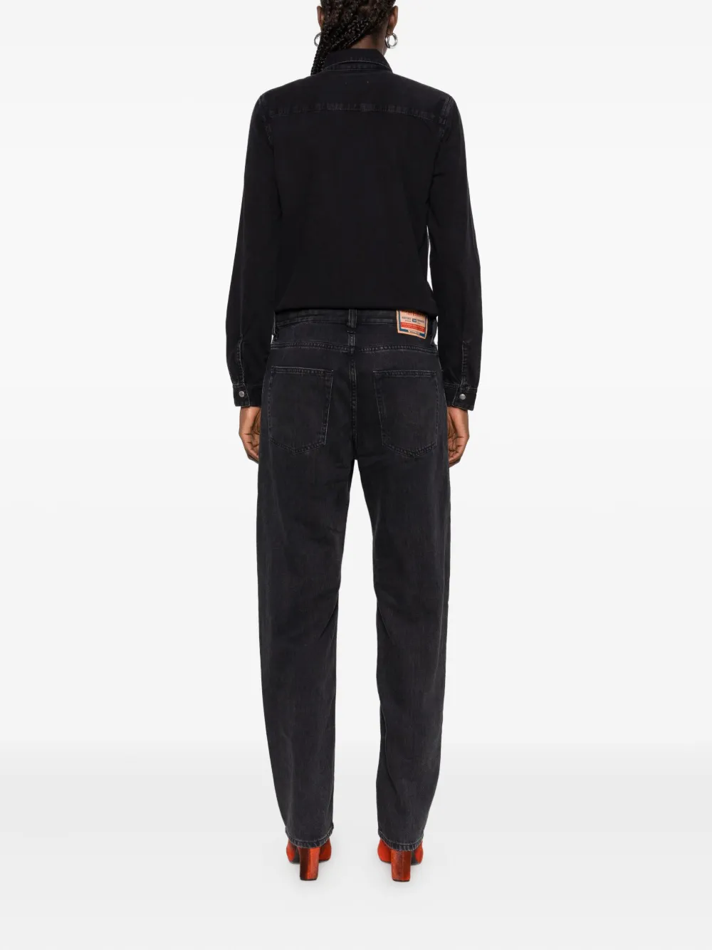 Diesel Button-fastening Jumpsuit In Black