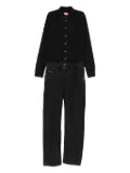 Diesel button-fastening jumpsuit - Black
