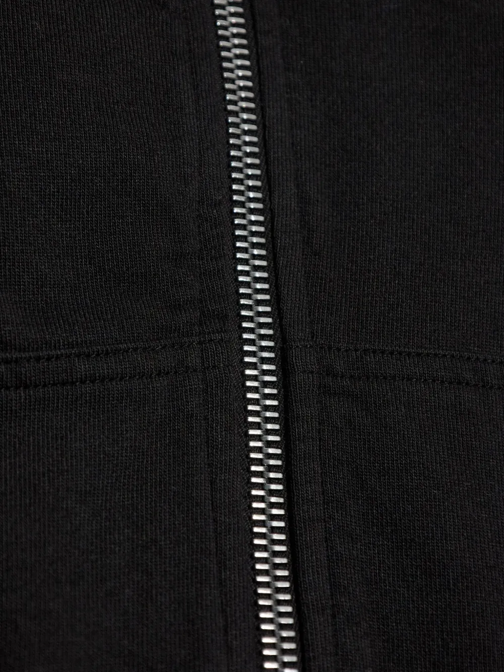 Rick Owens DRKSHDW asymmetric-zip hoodie Zwart