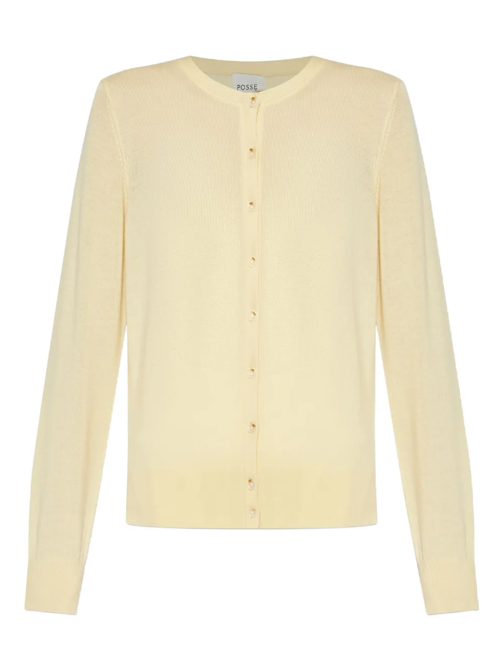 Posse Button-front Wool Cardigan In Yellow