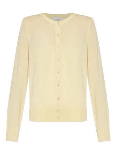 Posse button-front wool cardigan