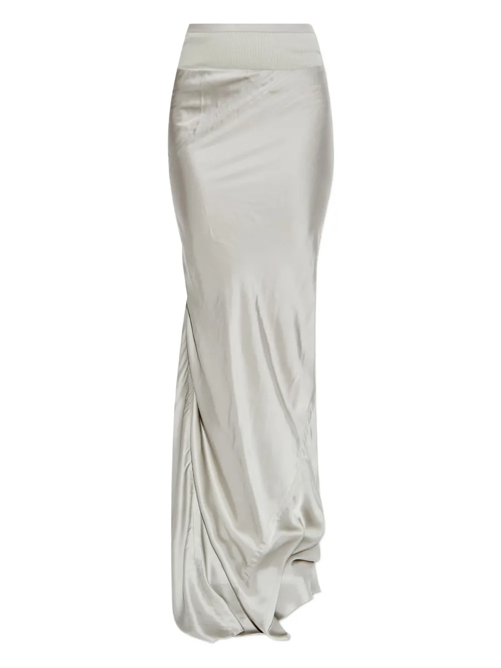 Rick Owens ribbed-waistband skirt | Silver | Image 1