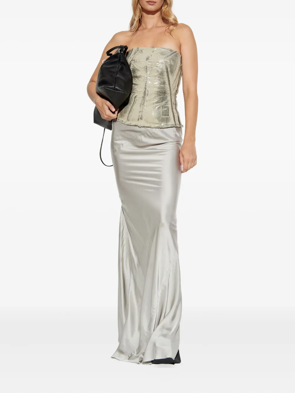 Rick Owens ribbed-waistband skirt - Beige