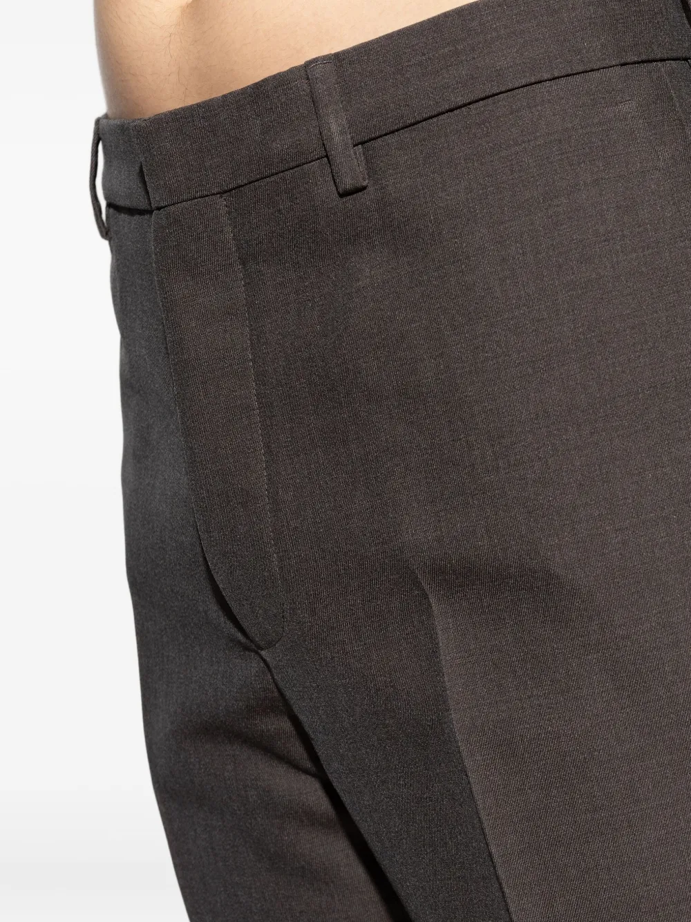 Tod's Fine Wool Trousers In Gray