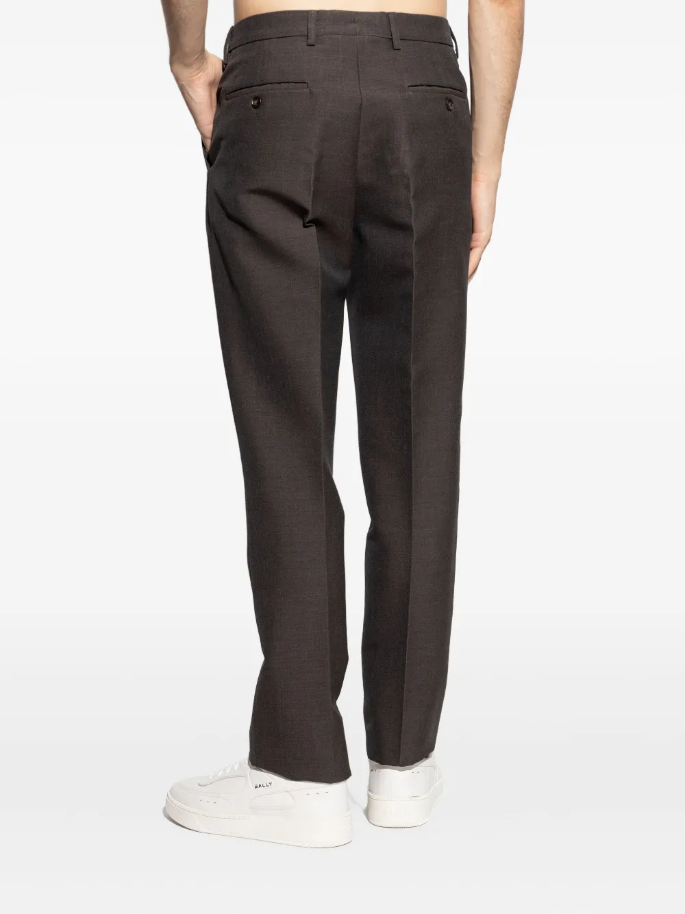 Tod's Fine Wool Trousers In Gray