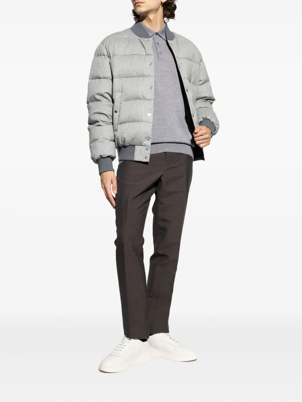 Tod's fine wool trousers - Bruin