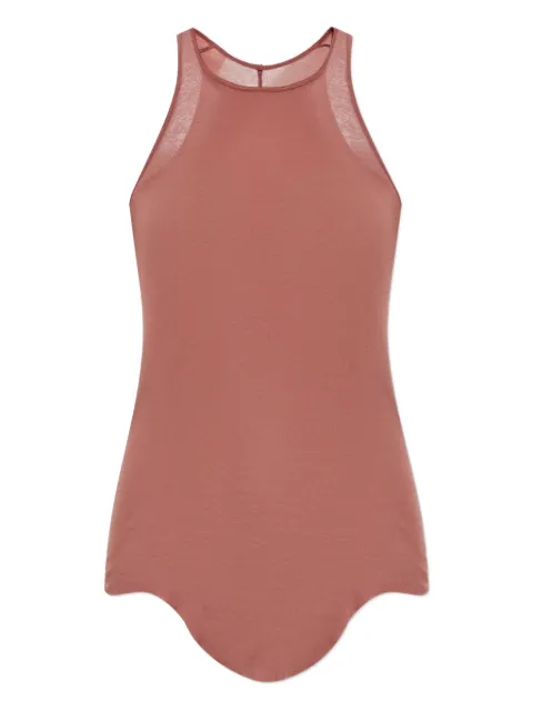 Rick Owens racer-back curved-hem vest