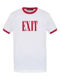 Dolce & Gabbana Exit-print ringer T-shirt - White
