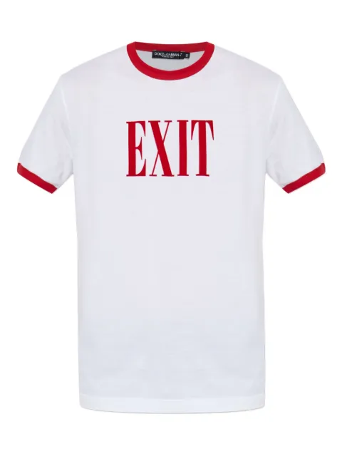 Dolce & Gabbana Exit-print  ringer T-shirt