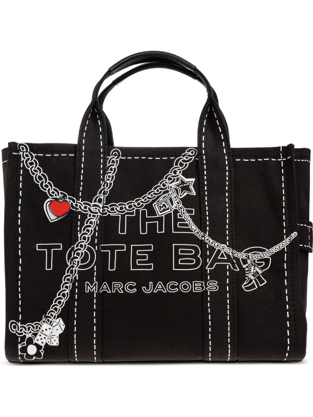Marc Jacobs chain-print tote bag | Black | Image 1