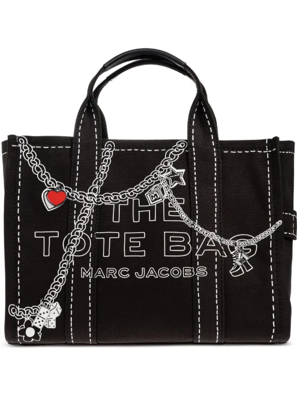MARC JACOBS THE TOTE BAG かばん ブラック Marc Jacobs The Canvas Large Tote Bag | Black | FARFETCH MZ