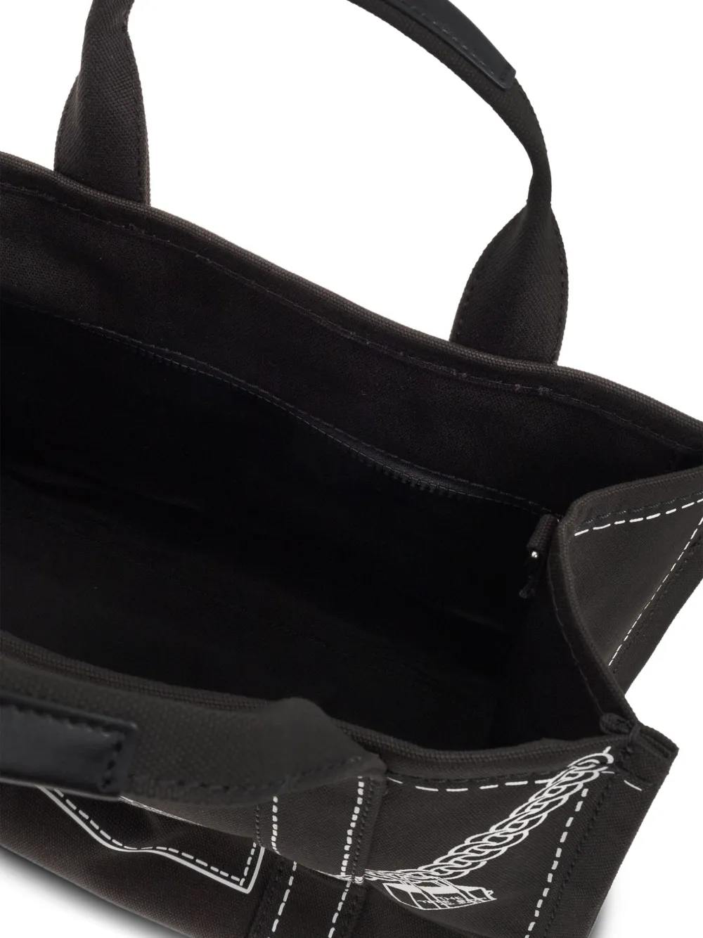 Marc Jacobs The Medium Canvas Tote In Black