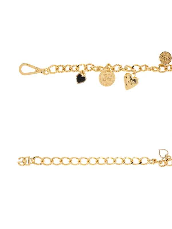 Dolce & Gabbana ロゴチャーム チェーンベルト | ゴールドトーン 