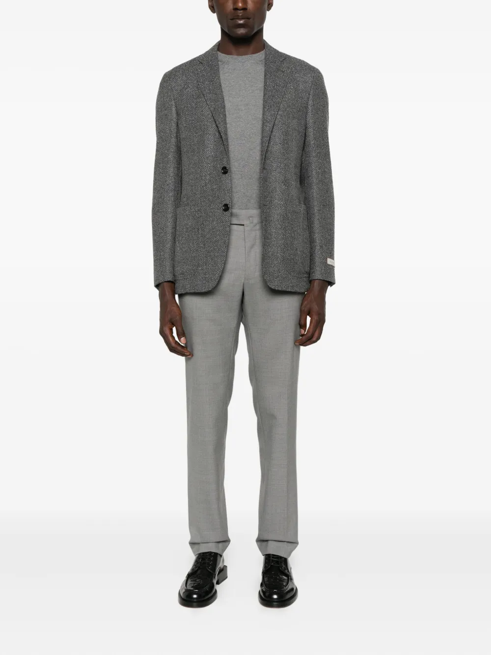 Incotex Broek met knoopsluiting Grijs